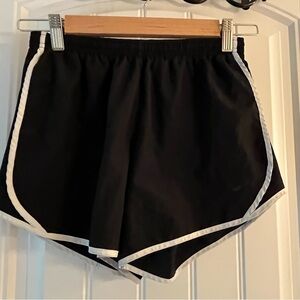 Nike Black and White kids Athletic Shorts